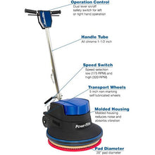 Load image into Gallery viewer, Dark Slate Blue Dual Speed Floor Machine,  Millennium Edition  -  20" 1.5 HP