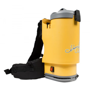 Sandy Brown Excellent Backpack Vacuum - Cushion Shoulder Straps & Waist Belt - 1.5 gal (6 L) Tank Capacity - HEPA Filtration