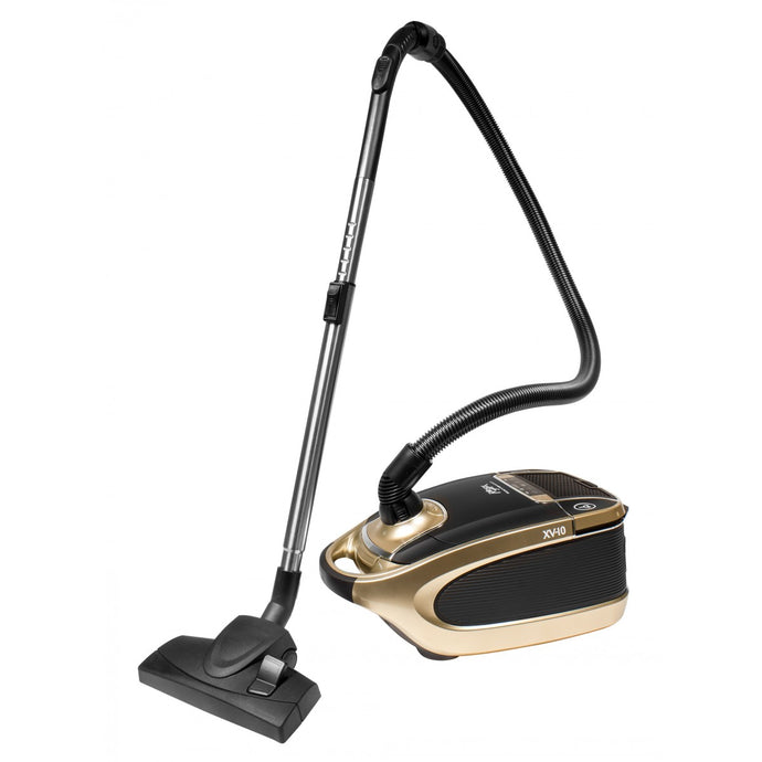 Rosy Brown Canister Vacuum Cleaner - Digital Control + HEPA Filtration - Coming with a full set of brushes Set of Brushes