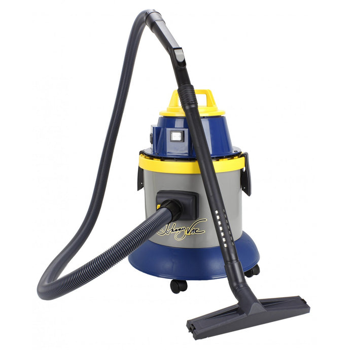 Light Goldenrod Wet & Dry Commercial Vacuum - Electrical Outlet for Power Nozzle - 10' (3 m) Hose - Brushes and Accessories Included