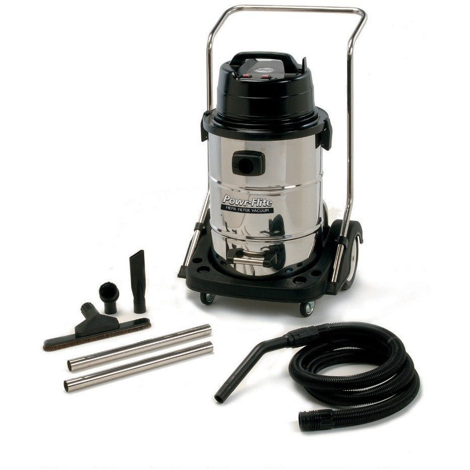 Dark Gray 20 Gallon Wet/Dry Vacuum - With Stainless Steel Tank and Tools